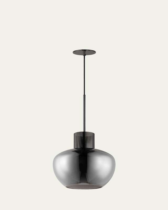 Mat Sanders design from Studio M Incognito 14" Pendant - Mirror Smoke/Gunmetal
